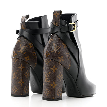Louis Vuitton Calfskin Patent Monogram Matchmake Low Boots 40 4 of 16