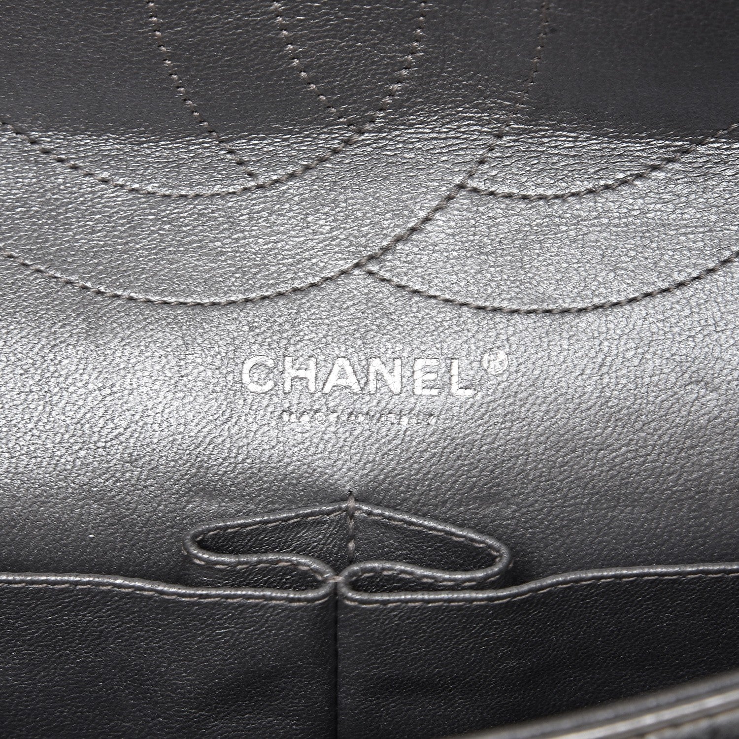Chanel Metallic Aged Calfskin Quilted 2.55 Reissue 228 Flap Silver 6 of 11