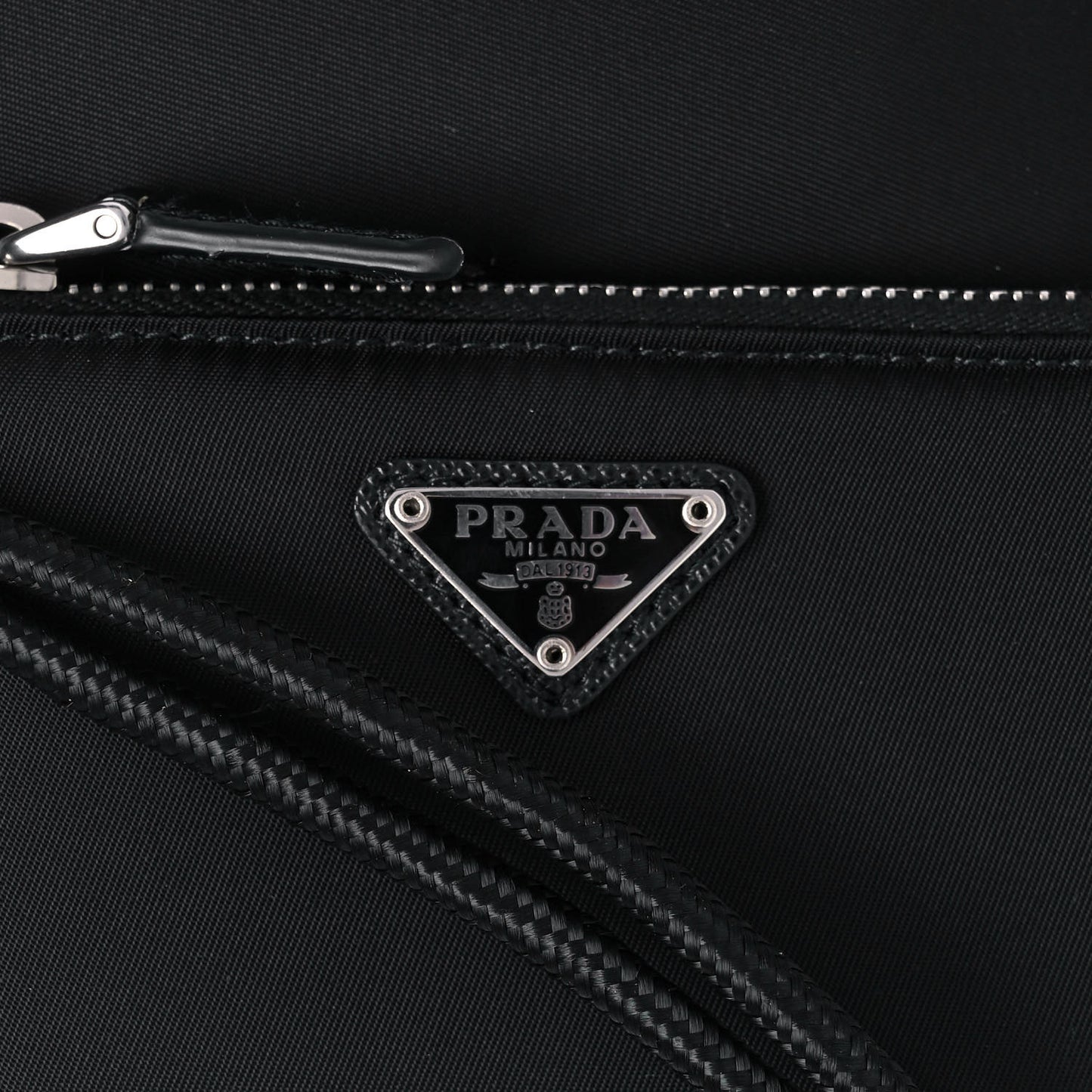 Tessuto Re-Nylon Double Pouch Black