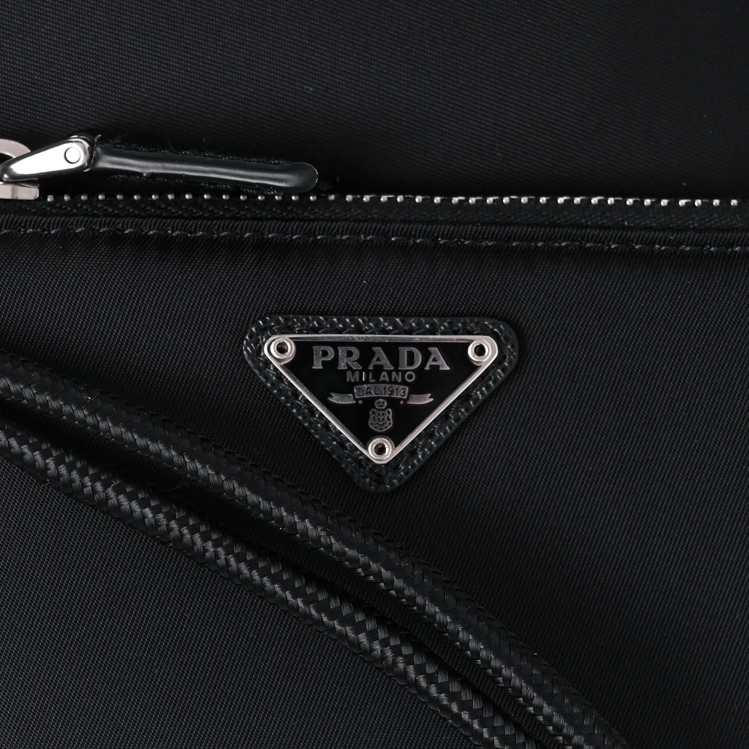 Prada Tessuto Re-Nylon Double Pouch Black 8 of 10