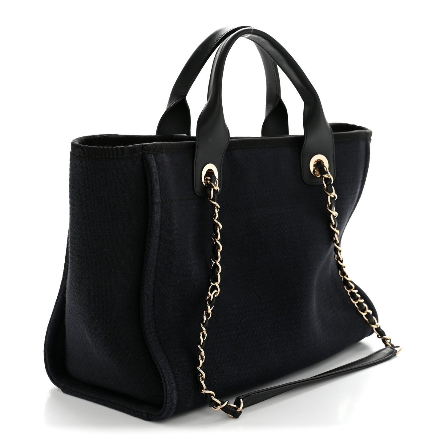 Mixed Fibers Small Deauville Tote Black