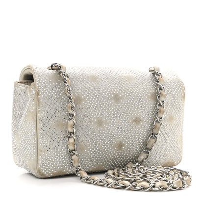 Chanel Iridescent Calfskin Studded Mini Flap Silver 2 of 14