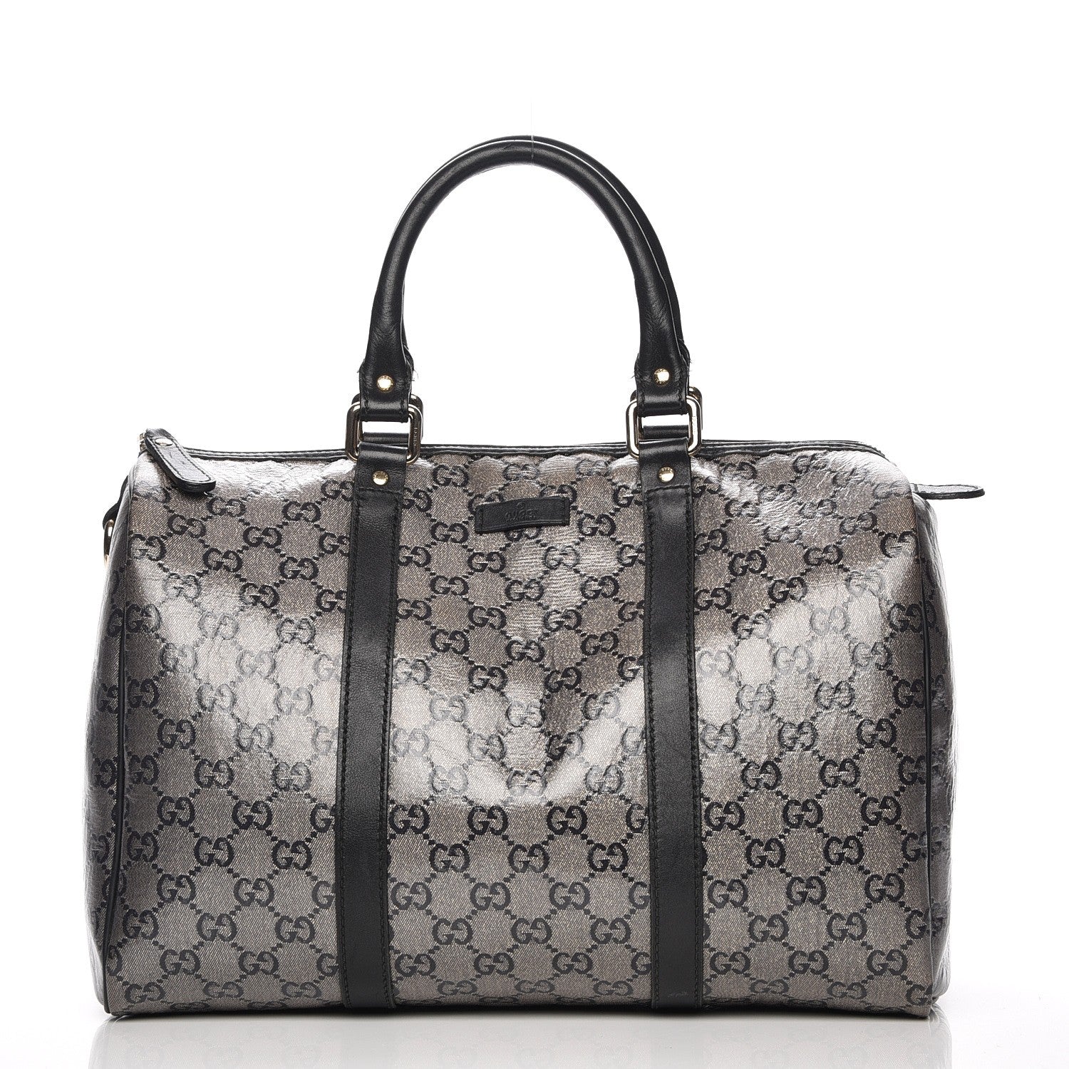 Gucci Crystal Monogram Medium Joy Boston Black 1 of 11