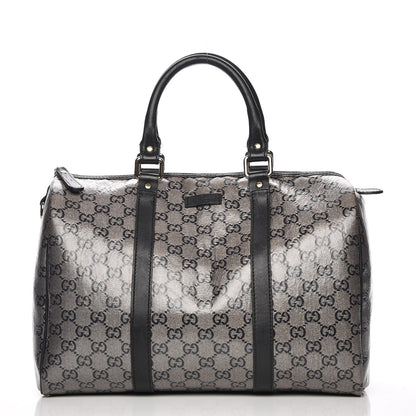 Gucci Crystal Monogram Medium Joy Boston Black 1 of 11