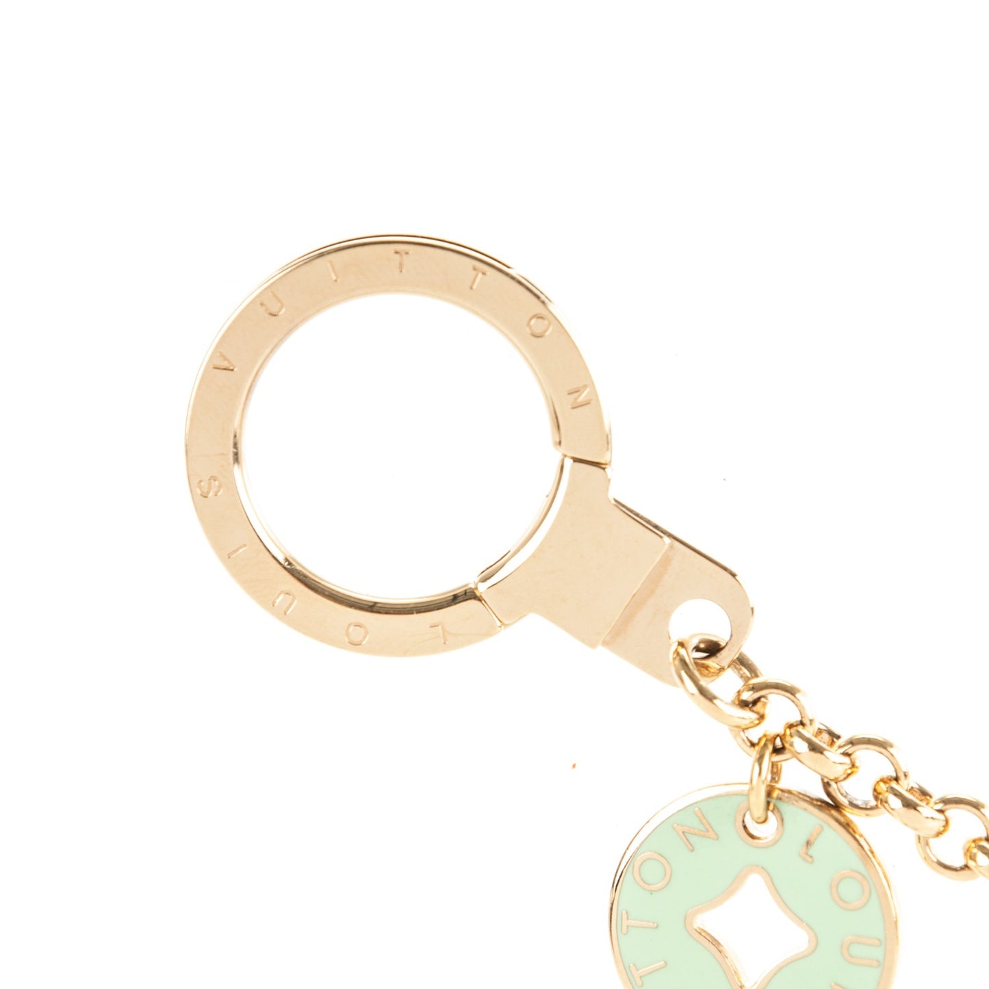 Enamel Looping Key Chain Bag Charm Multicolor