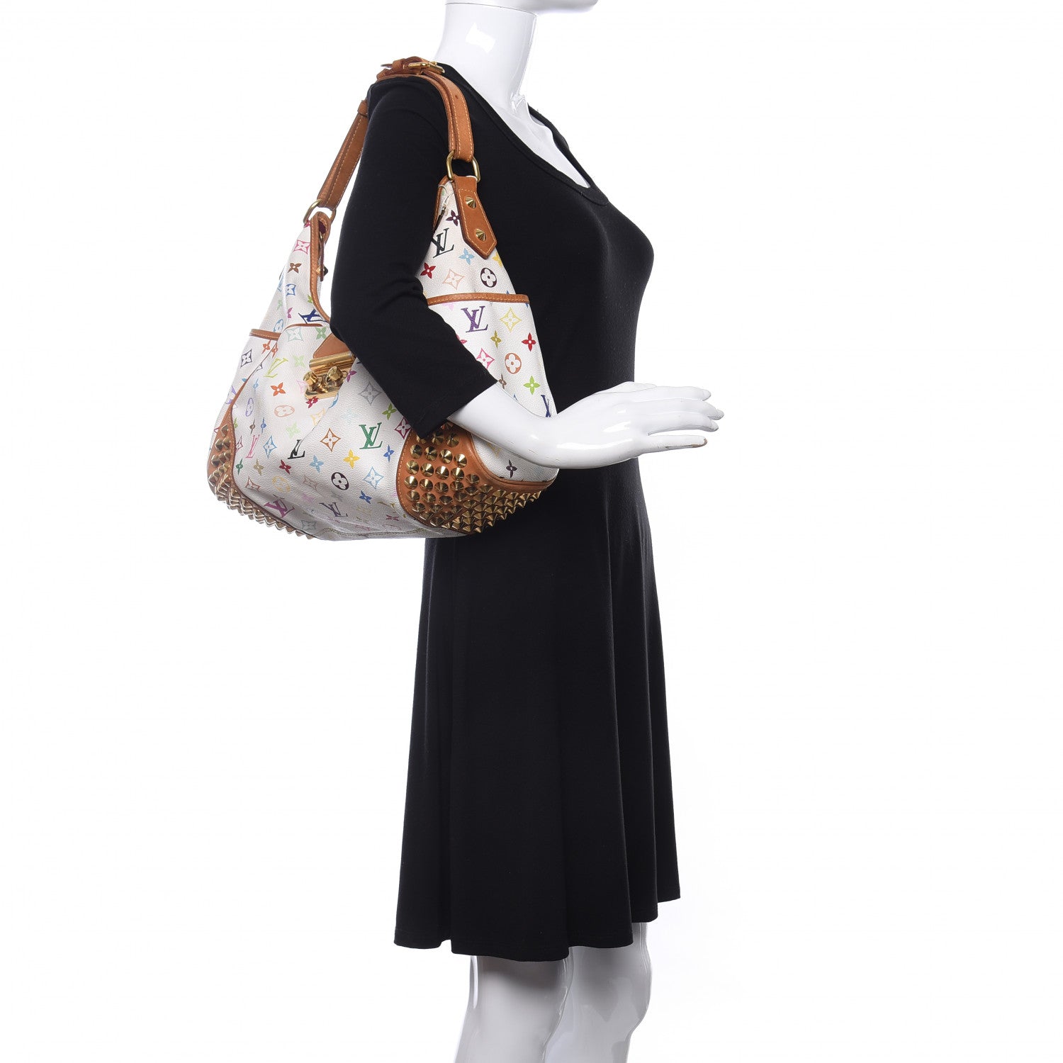 Louis Vuitton Monogram Multicolor Chrissie White 2 of 13