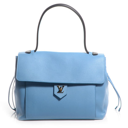 Louis Vuitton Calfskin Lockme MM Bleuet 1 of 7