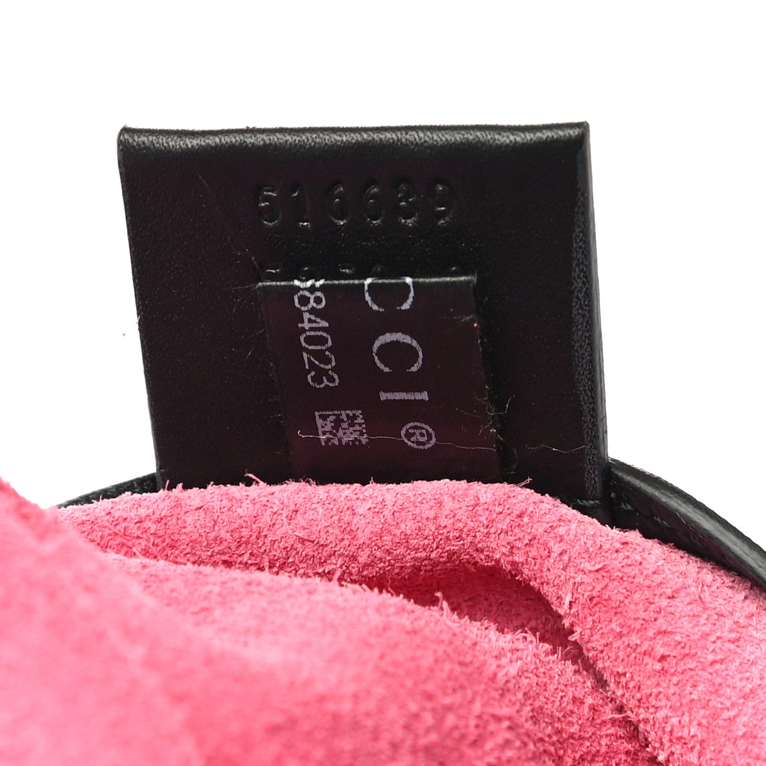 Gucci Grained Calfskin Logo Drawstring Backpack Box Pink Green Black 8 of 11