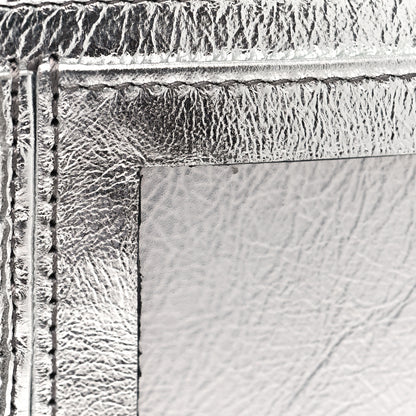 Saint Laurent Metallic Crinkled Calfskin Belle de Jour Chain Clutch Silver 15 of 16
