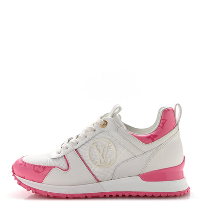 Louis Vuitton Calfskin Monogram Run Away Sneakers 38 White Pink 1 of 9