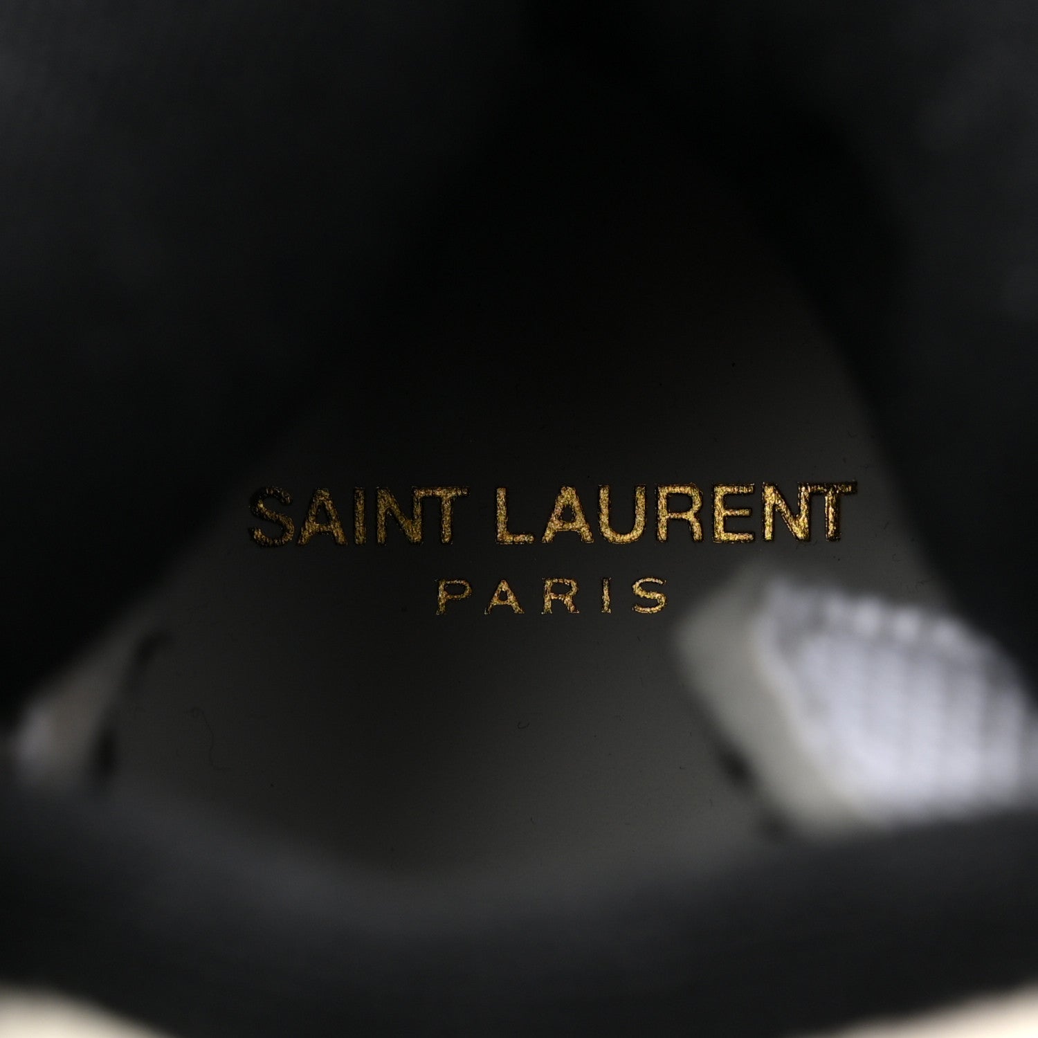 Saint Laurent Calfskin Smith High Top Sneakers 36.5 White Black 9 of 11