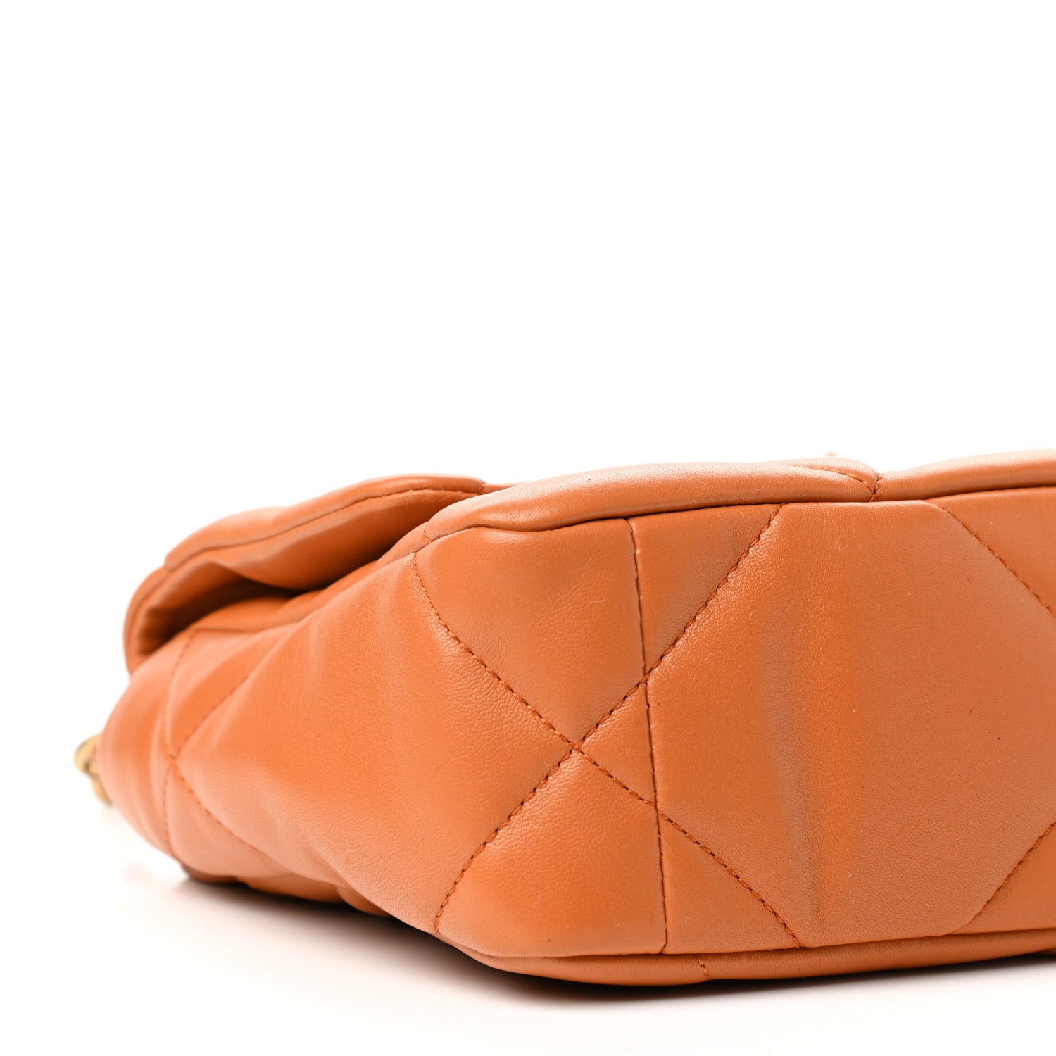 Chanel Lambskin Quilted Medium Chanel 19 Flap Light Brown 8 of 11