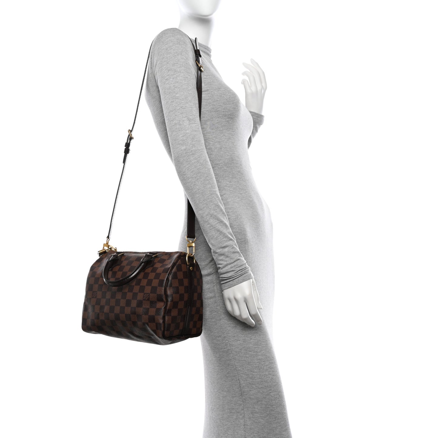 Damier Ebene Speedy Bandouliere 25