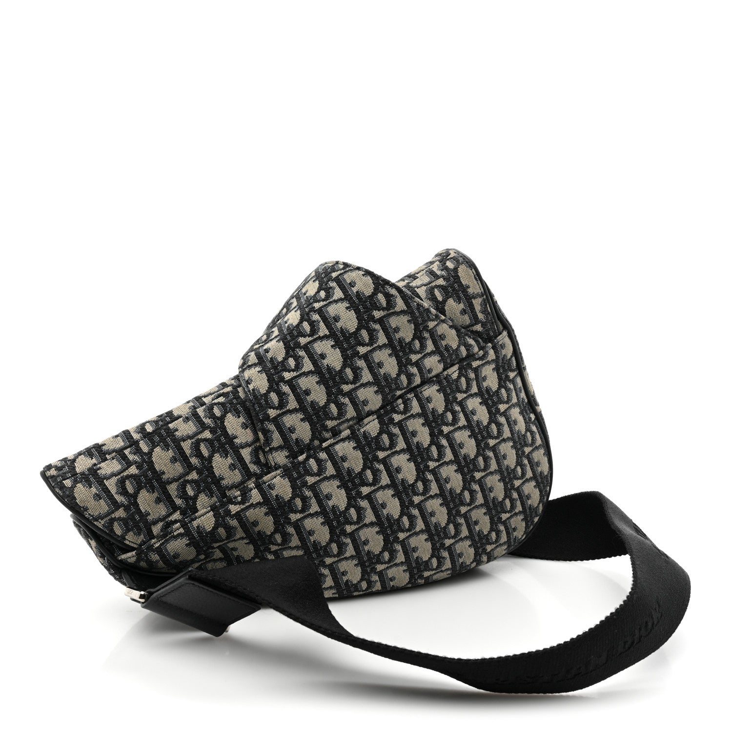 Christian Dior Oblique Mens Saddle Bag Blue 3 of 10