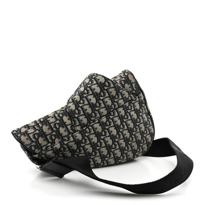 Christian Dior Oblique Mens Saddle Bag Blue 3 of 10