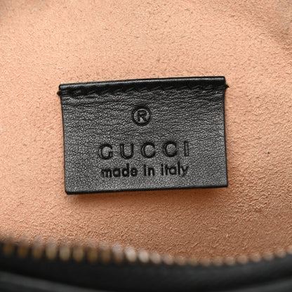 Gucci Calfskin Matelasse Large GG Marmont Zip Pouch Black 6 of 11