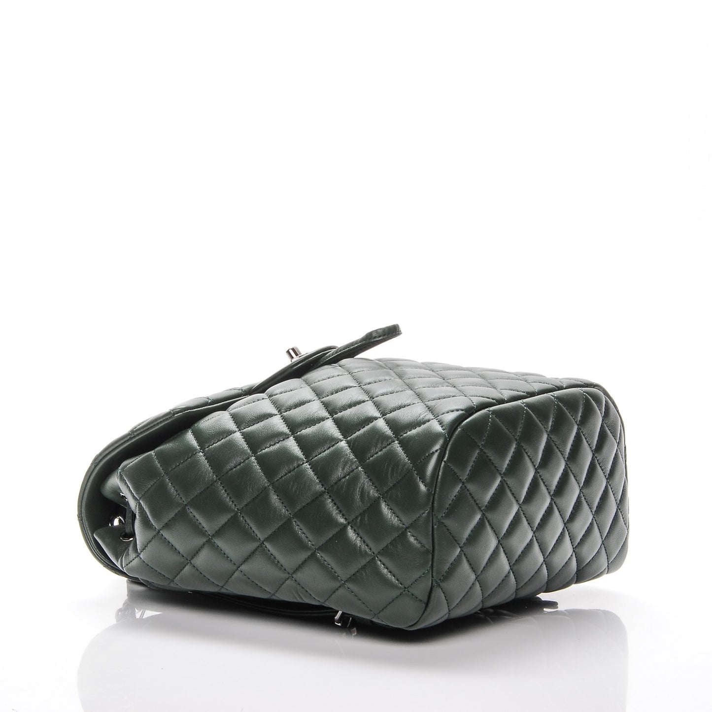 Lambskin Quilted Small Urban Spirit Backpack Dark Green