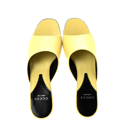 Gucci Malaga Kid Interlocking G Sandals 39.5 Banana 2 of 10