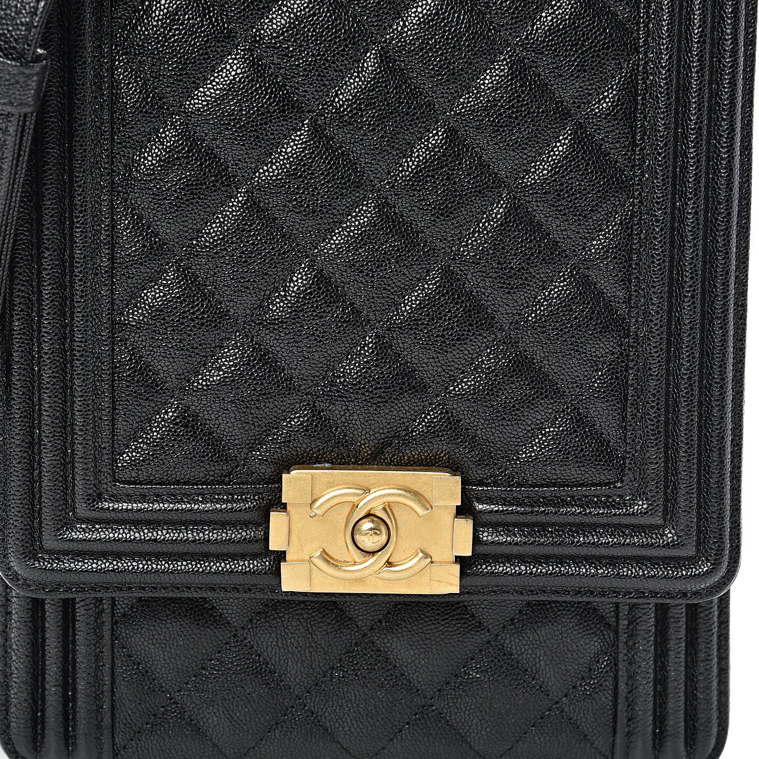 Chanel Caviar Quilted North South Boy Flap Black 7 of 11