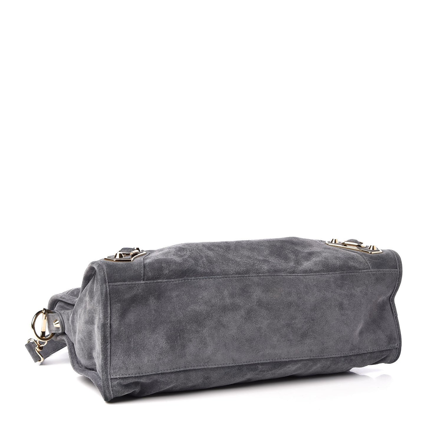 Baby Daim Suede Gold Metallic Edge Hardware City Gris Plomb