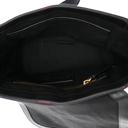 Burberry Canvas Mega Check Large Baildon Messenger Bag Navy 5 of 10
