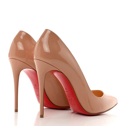 Christian Louboutin Patent Pigalle Follies 100 Pumps 37 Nude 4 of 8