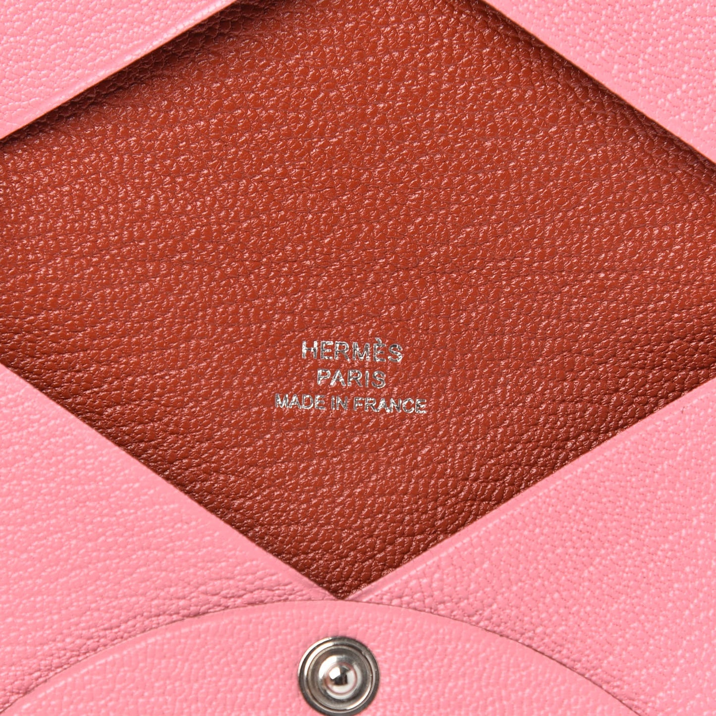 Chevre Verso Calvi Card Case Rose Confetti Brique