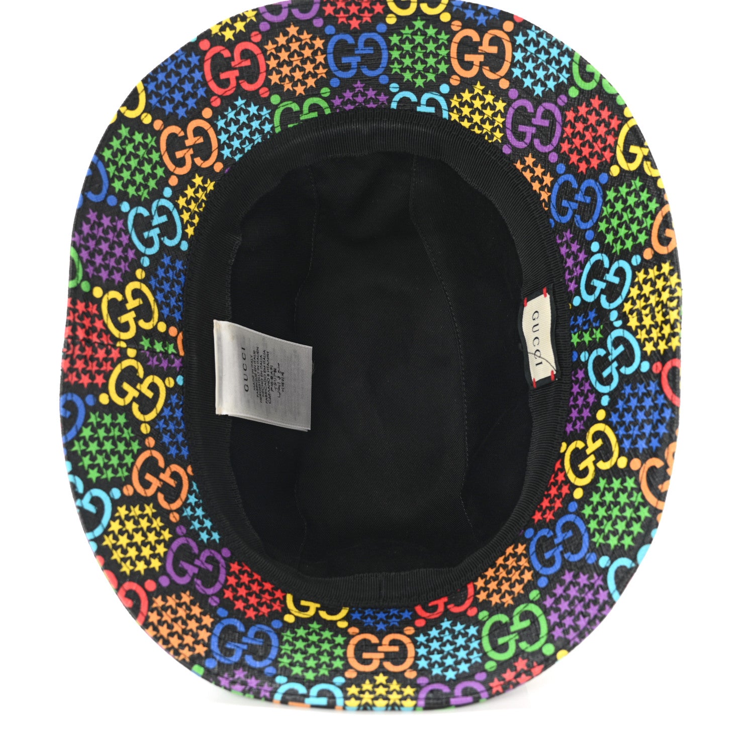 Gucci GG Supreme Monogram Psychedelic Fedora Hat M Multicolor 7 of 11