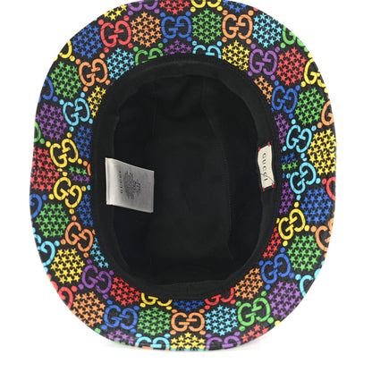 Gucci GG Supreme Monogram Psychedelic Fedora Hat M Multicolor 7 of 11
