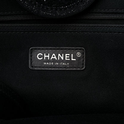 Chanel Lurex Boucle Medium Deauville Tote Black 6 of 10