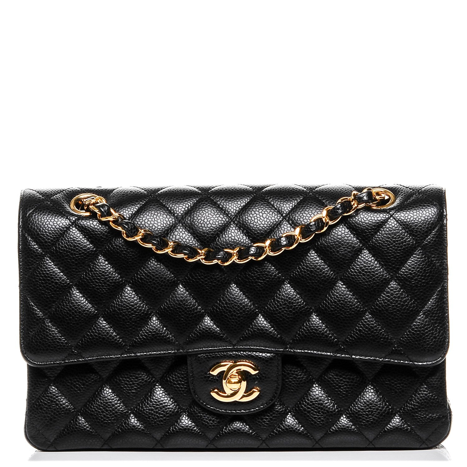 Chanel Caviar Quilted Medium Double Flap Black 1 of 8
