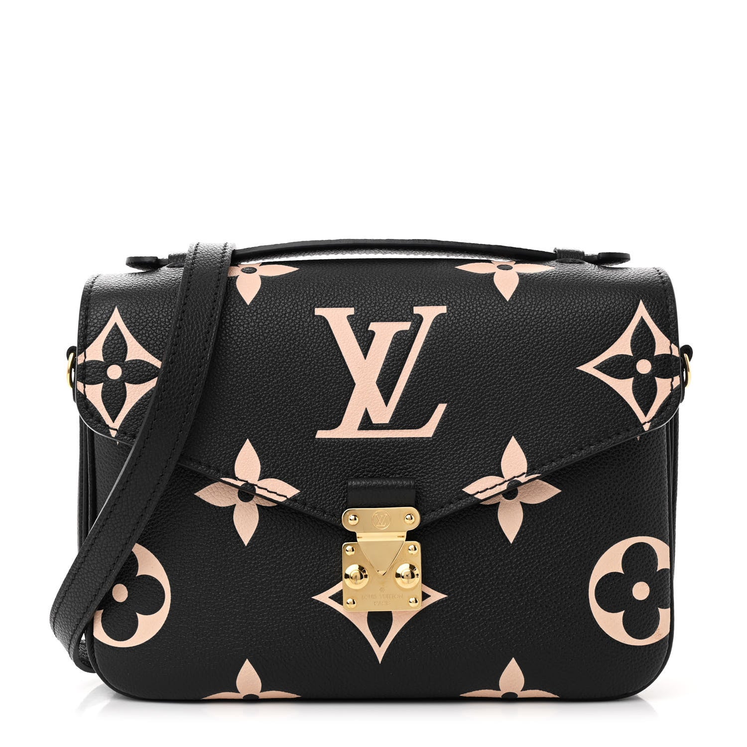 Louis Vuitton Empreinte Monogram Giant Pochette Metis Black Beige 1 of 10
