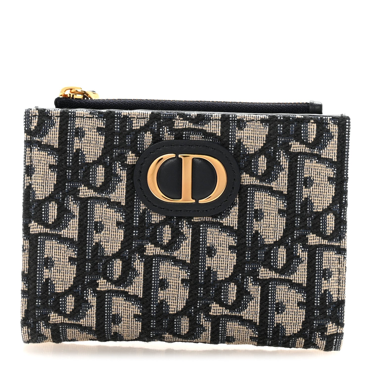 Christian Dior Oblique 30 Montaigne Dahlia Wallet Blue 1 of 8