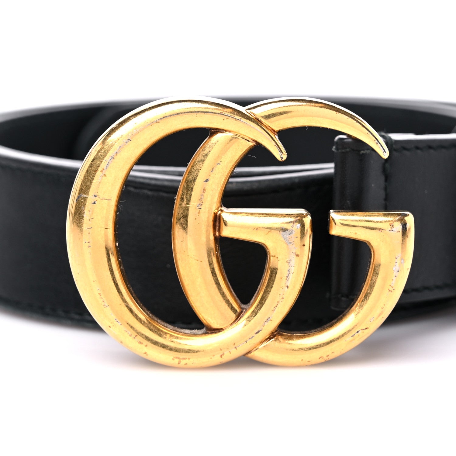 Gucci Calfskin Double G 30mm Belt 80 32 Black 5 of 6
