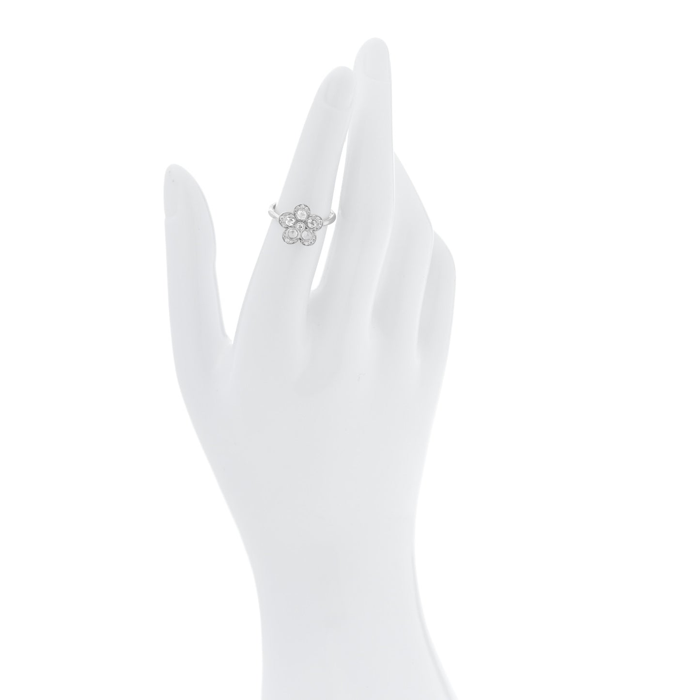 Platinum Diamond Enchant Flower Ring 52 6