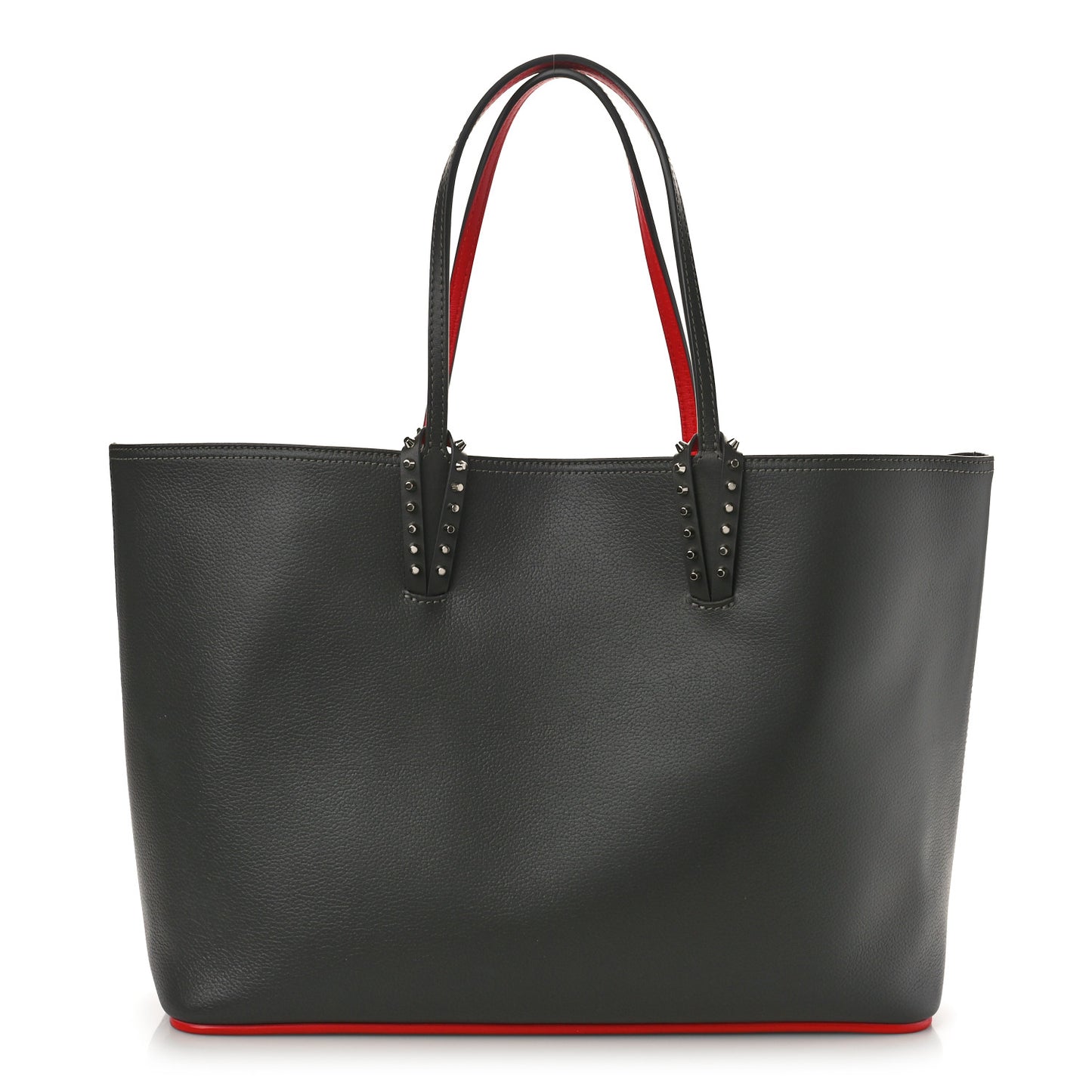 Calfskin Spikes East West Cabata Tote Charbon