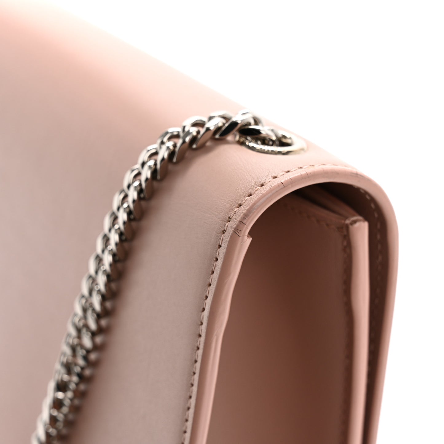 Smooth Calfskin Medium Classic Monogram Kate Tassel Satchel Pink
