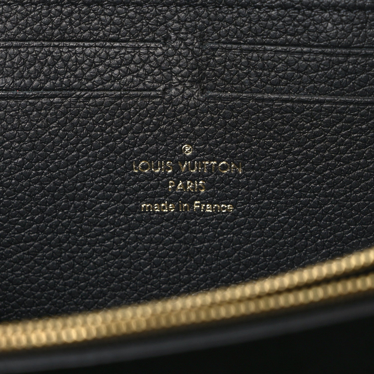 Louis Vuitton Empreinte Monogram Giant Clemence Wallet Black Beige 6 of 8