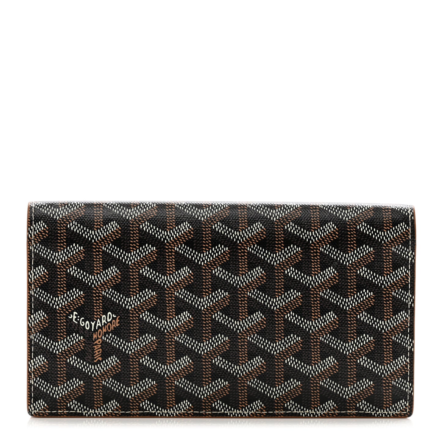 Goyardine Richelieu Wallet Black Gold