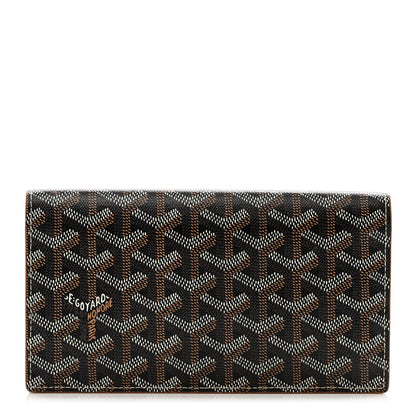 Goyard Goyardine Richelieu Wallet Black Gold 1 of 8