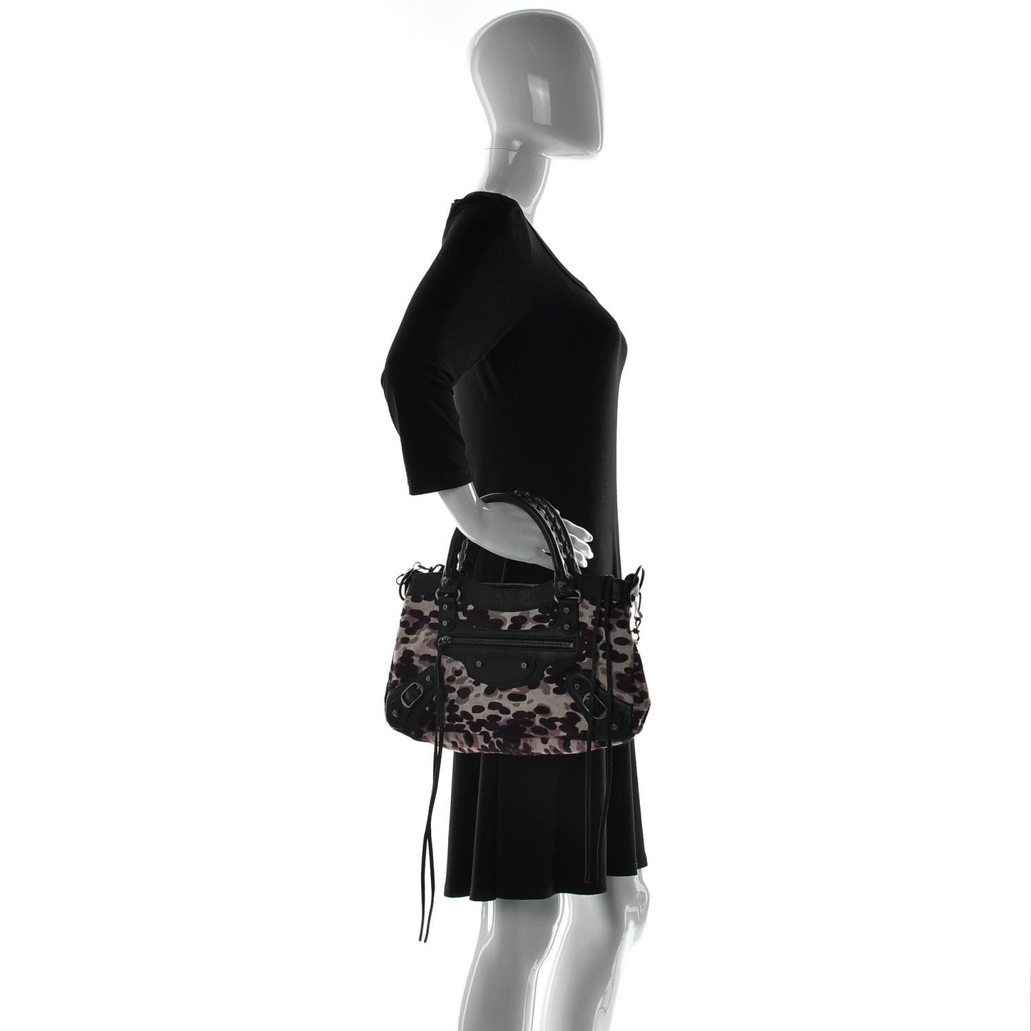 Pony Hair Leopard Classic City Black
