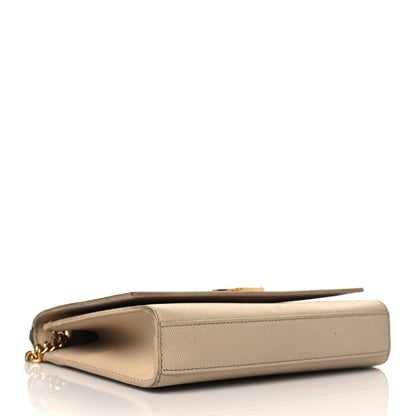 Saint Laurent Grain De Poudre Small Monogram Kate Satchel Nude Powder 3 of 17