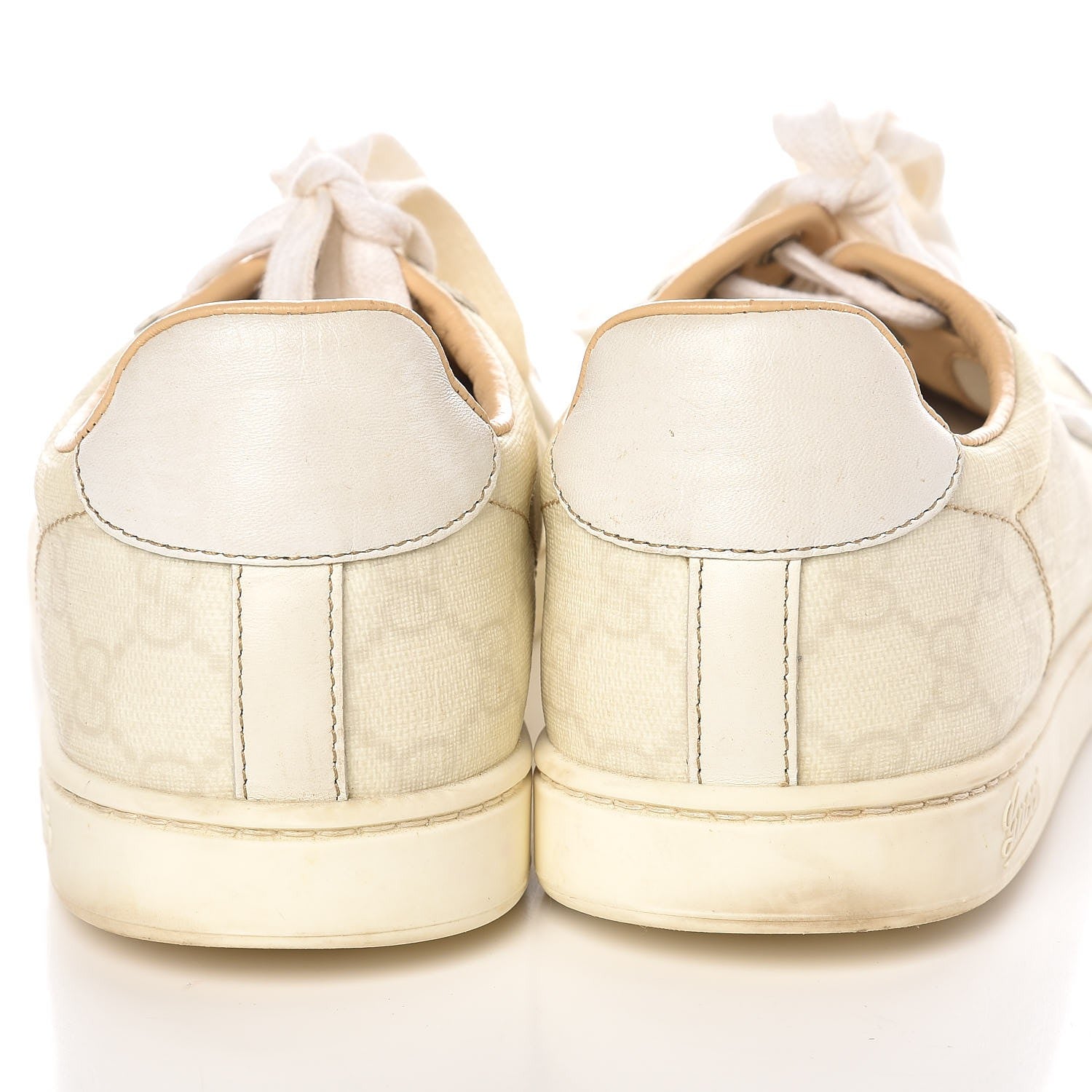 Gucci GG Plus Monogram Alligator Coda Low Sneakers 39.5 White 13 of 15
