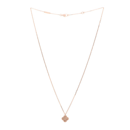 Van Cleef & Arpels 18K Rose Gold Sweet Alhambra Pendant Necklace 3 of 6