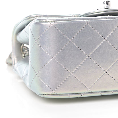 Chanel Iridescent Calfskin Quilted Mini Square Flap Light Purple 8 of 11