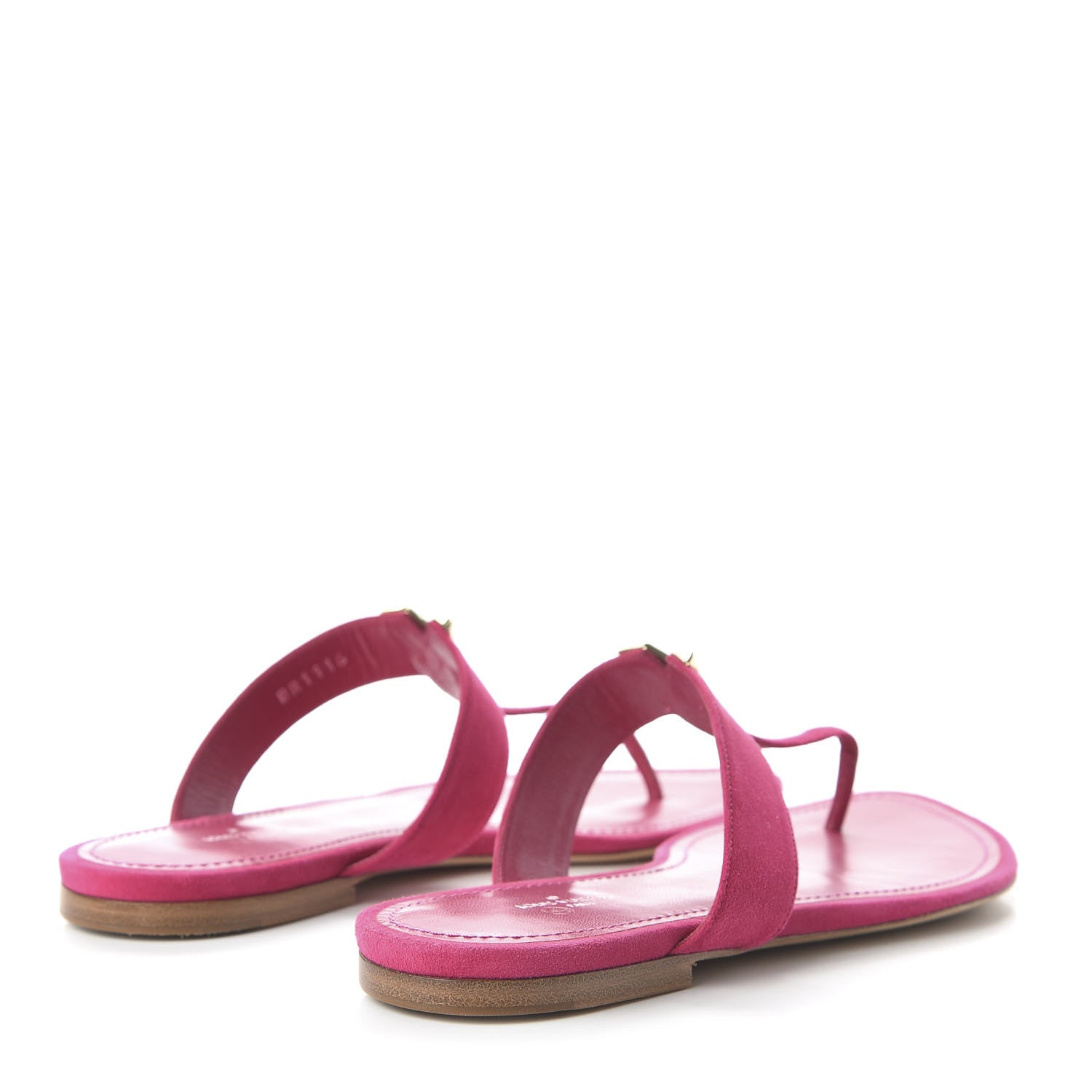 Louis Vuitton Suede Bahiana Flat Thong Sandals 39 Fuchsia 4 of 8