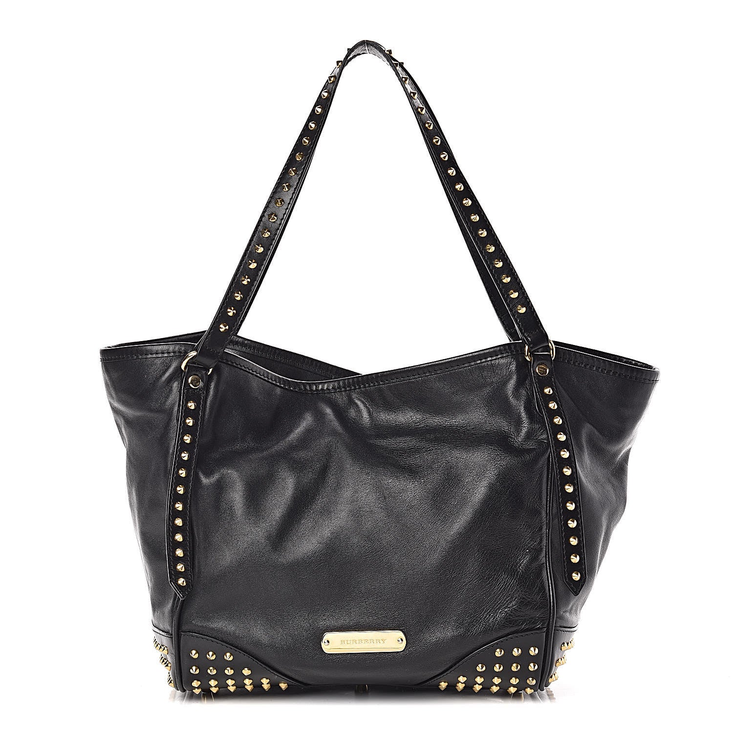 Burberry Lambskin Bridle Studs Small Canterbury Tote Black 1 of 16