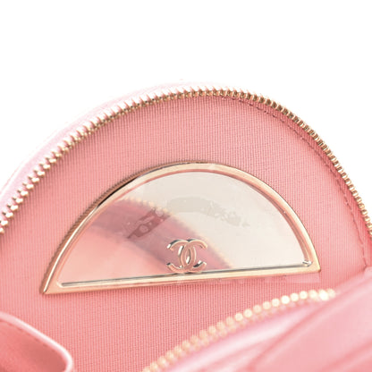Chanel Caviar Quilted Round Handle With Care Vanity With Chain Pink 5 of 13