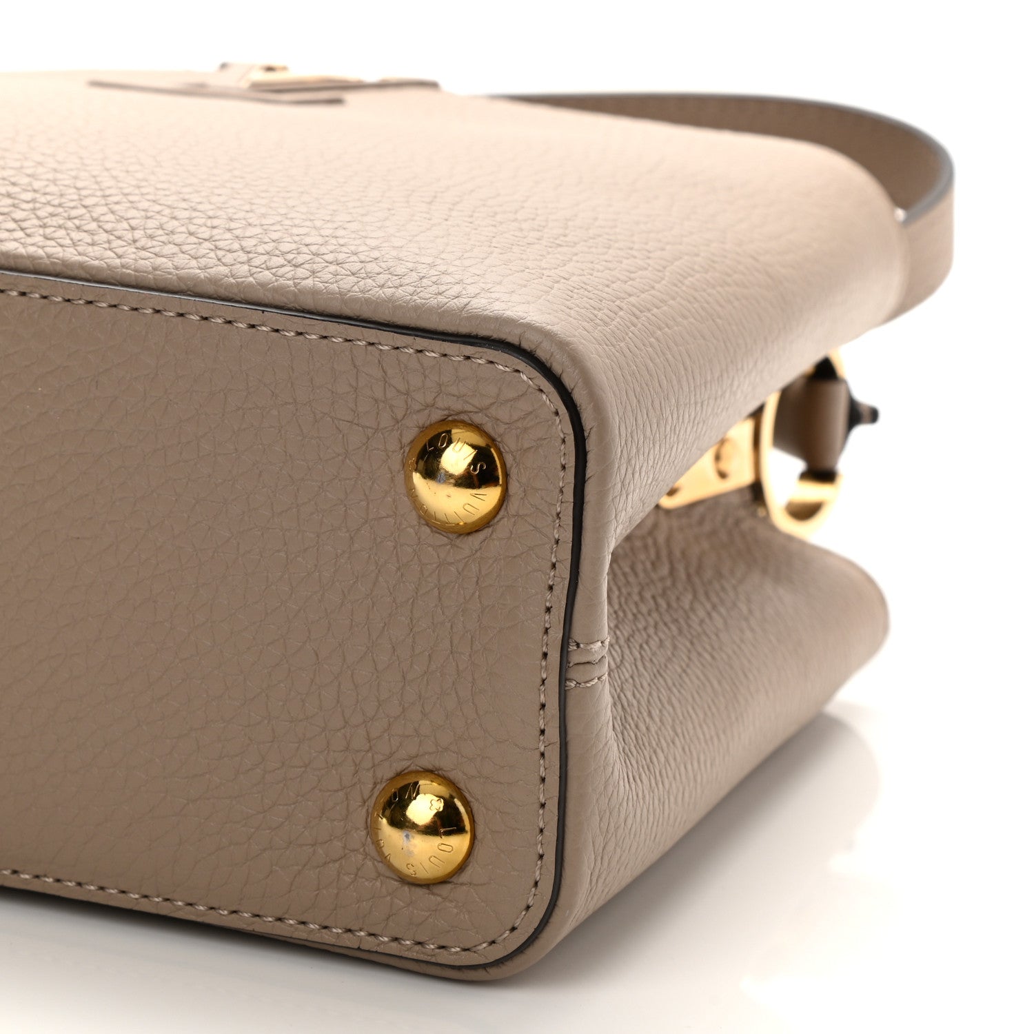 Louis Vuitton Taurillon Capucines BB Galet 7 of 7