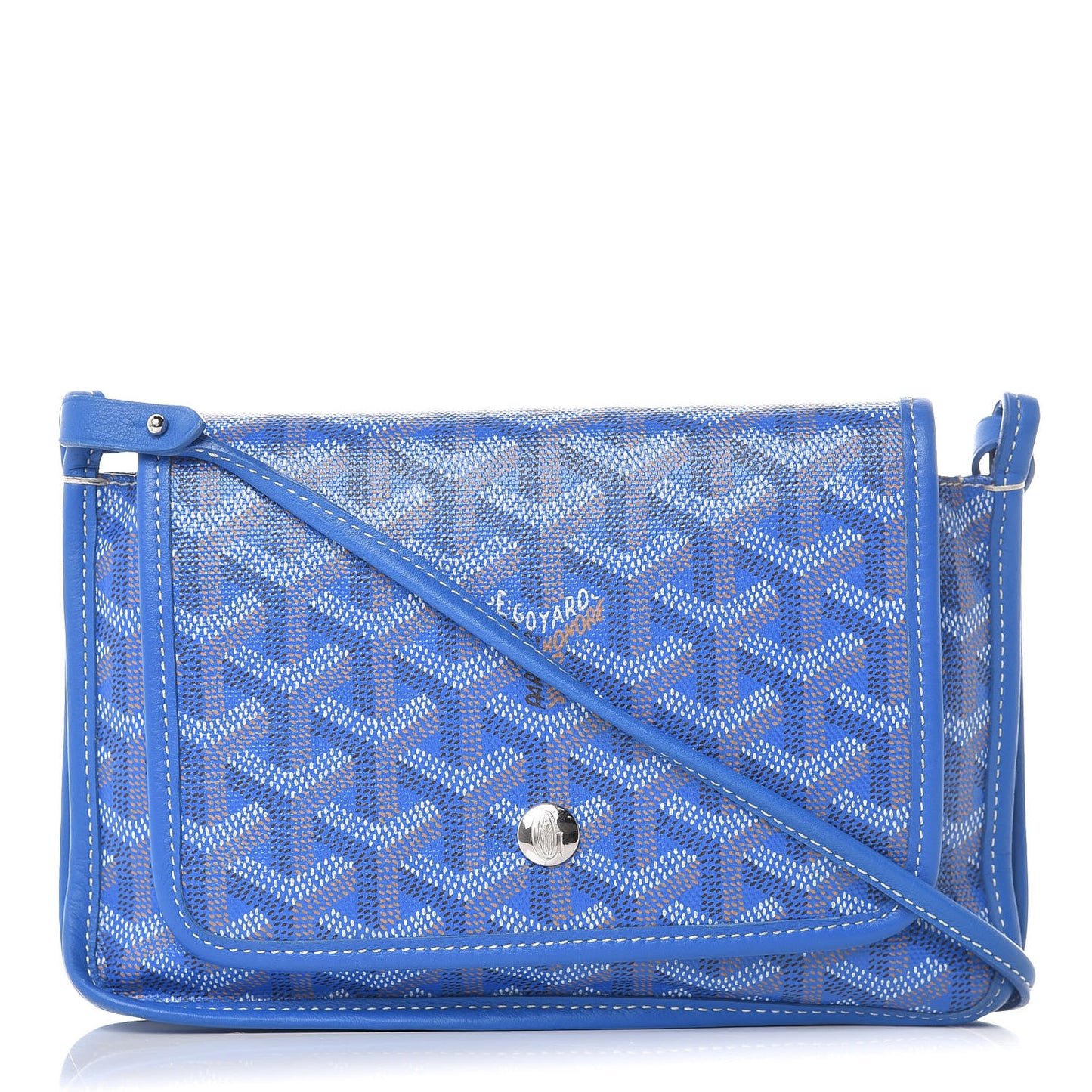 Goyardine Plumet Wallet Clutch Sky Blue
